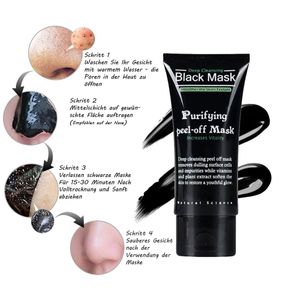 Black Mask 50ml Tube Gesichtsmaske Schwarz, Reinigungsmaske 