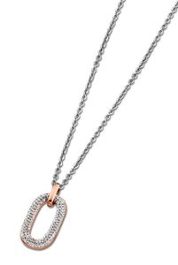 Lotus Style Damen Halskette Edelstahl Anhänger roségold Zirkonia LS1786-1/2