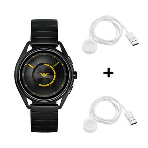 Emporio Armani Connected Matteo ART5007 Smartwatch + 2x Originale Emporio Armani Smartwatch Ladekabel 
