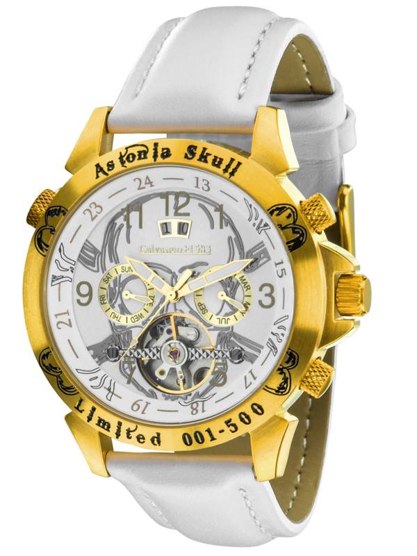Calvaneo 1583 Astonia Skull White Edition Automatik
