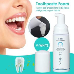 2x Set V-White Schaum Zahnpasta Zahnschaum 2x 60ml