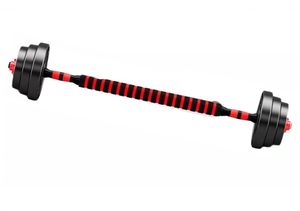 GymUniverse 30kg 3 in 1 Hantelset Kurzhanteln + Langh. Supergrip Version aus Zement und Eisen