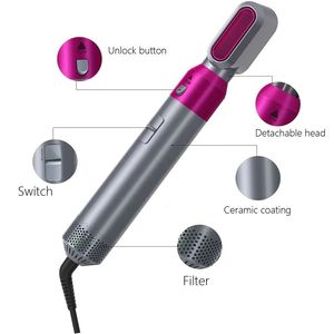 Premium Edition 5in1 Warmluftbürste Hot Airstyler 2.0 Lockenwickler und Haarglätter