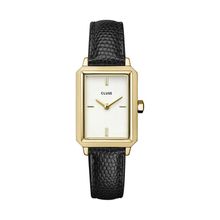 Cluse CW11504 Fluette Leather Black Lizard, Gold Colour