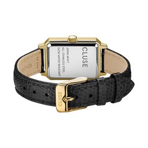 CW11504 Fluette Leather Black Lizard, Gold Color