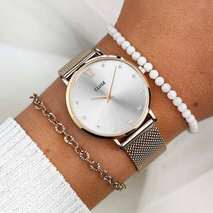 Cluse CW10205 Minuit Mesh Crystals Damenuhr