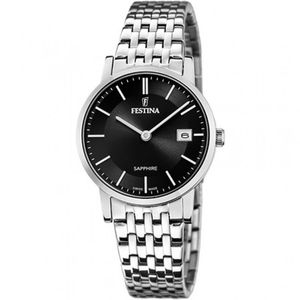 Festina Swiss Made F20019/3 Schwarz Silber Damenuhr