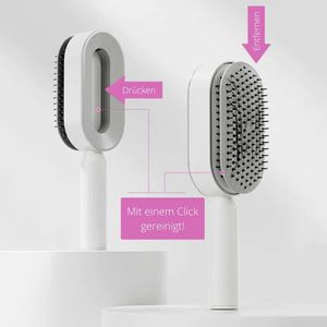 One Key Touch Haarbürste selbstreinigende Haarbürste
