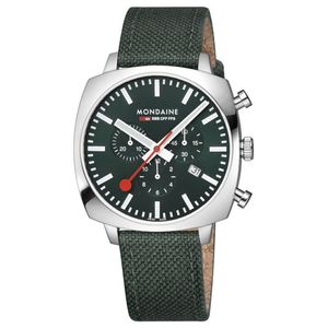 Mondaine MSL.41460.LF.SET  Cushion Chrono Herren