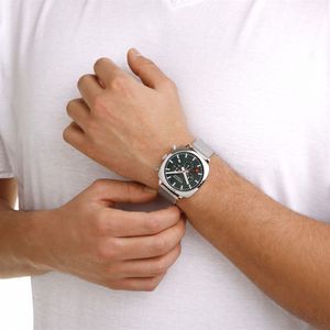 Mondaine MSL.41460.LF.SET  Cushion Chrono Herren