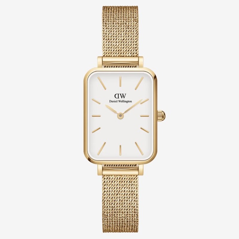 Daniel Wellington DW00100556 Quadro Pressed Evergold Damenuhr