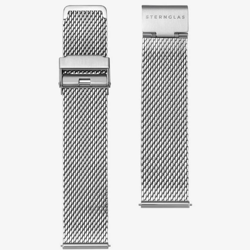 Sternglas S03-MI04 Milanaise 20 Silber Uhrarmband