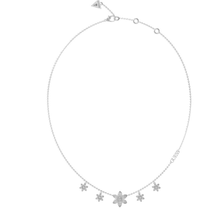 Guess JUBN04143JWRHT-U White Lotus Damen Halskette