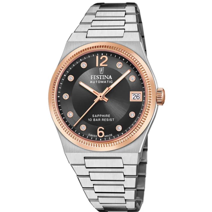 Festina F20031/3 Swiss Made Automatik Damenuhr