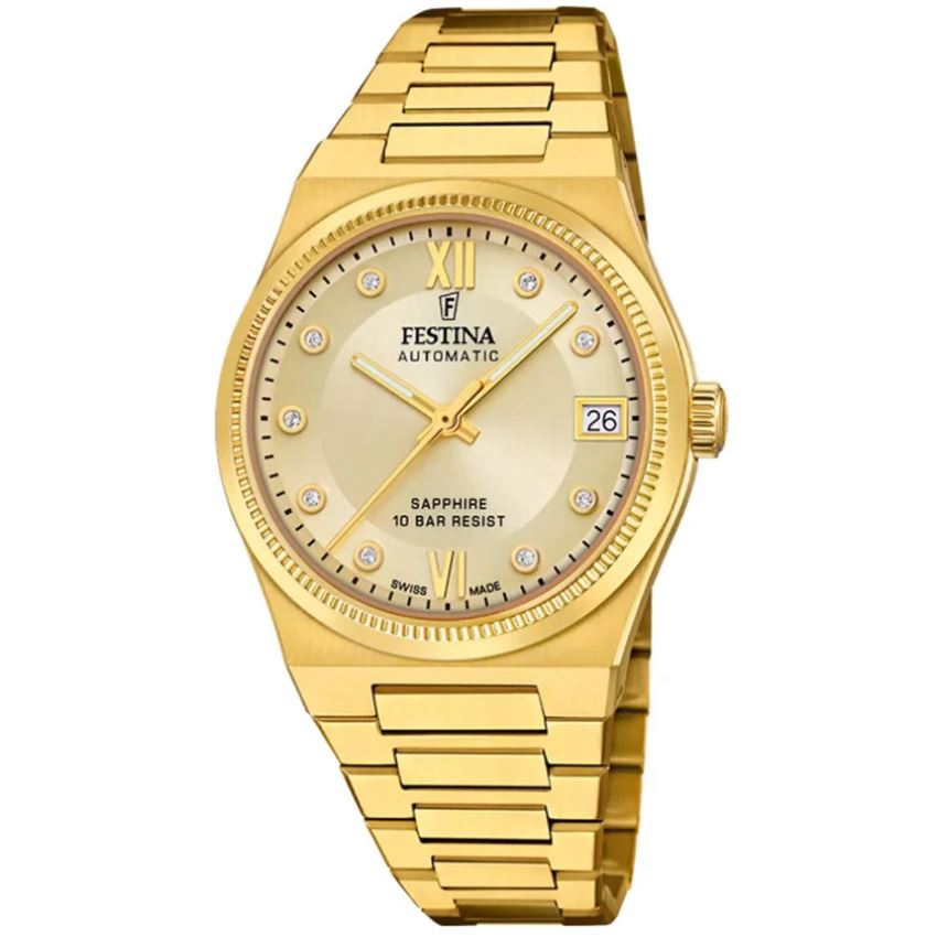Festina F20033/2 Swiss Made Automatik Damenuhr