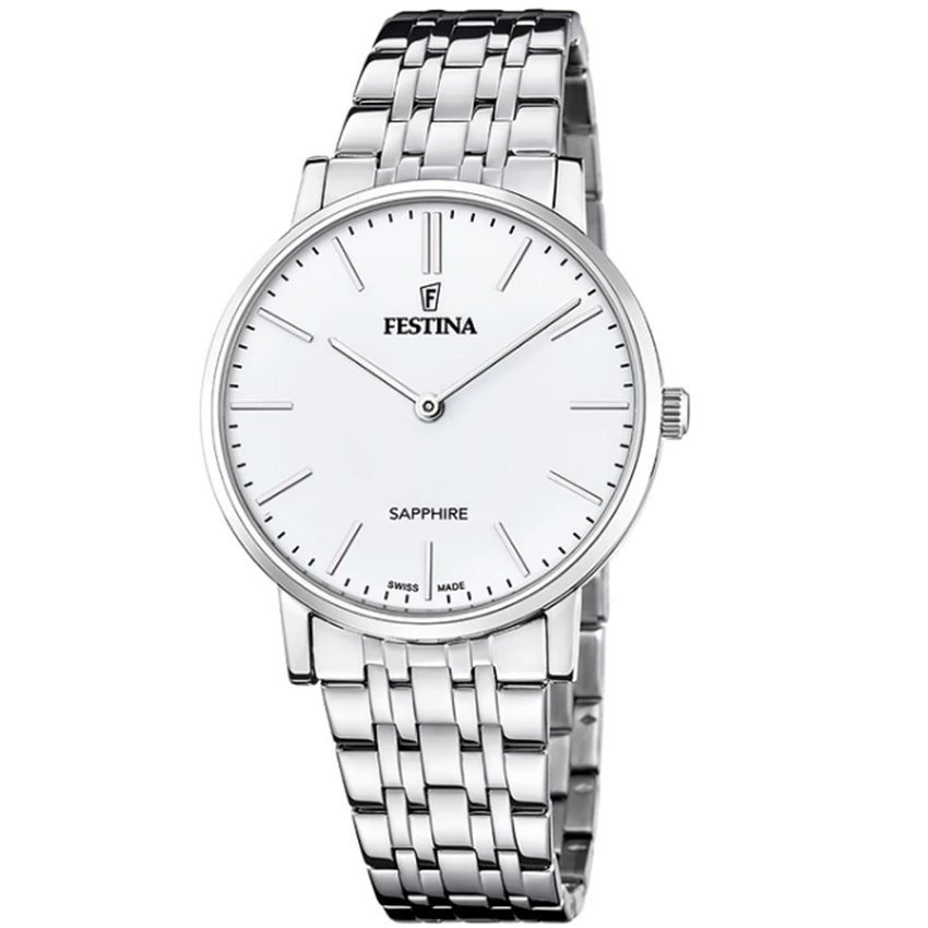 Festina F20045/2 Swiss Made Acero Klassik Herrenuhr