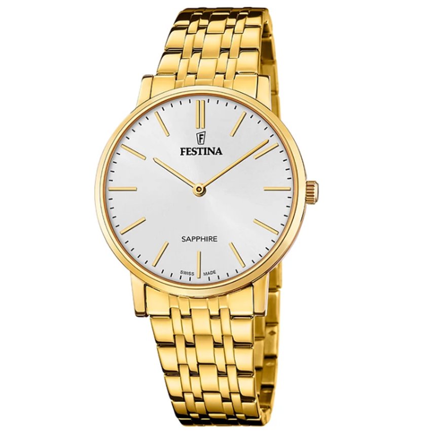 Festina F20046/2 Swiss Made Acero Klassik Herrenuhr