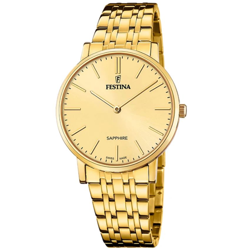 Festina F20046/3 Swiss Made Acero Klassik Herrenuhr