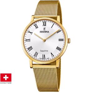 Festina F20022/4 Swiss Made Klassik Acero Herrenuhr
