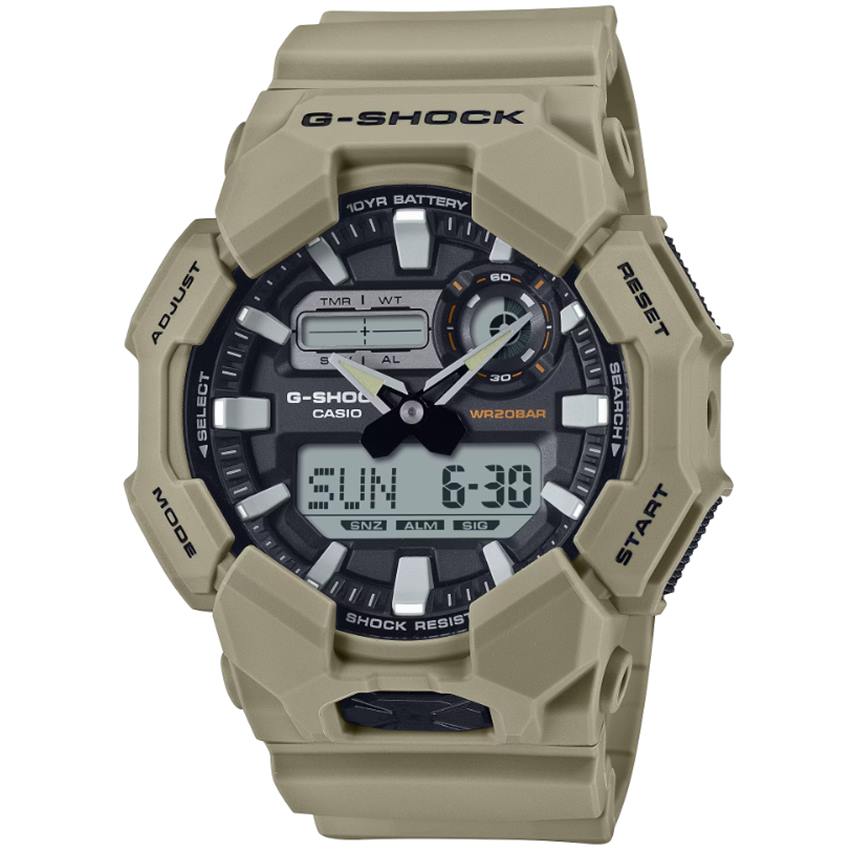 Casio G-Shock GA-010-5AER 10 year Battery New Combi Herrenuhr