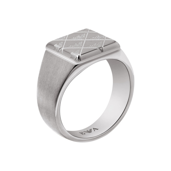 Emporio Armani EGS3136040 Eagle Logo Herren Ring