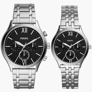 Fossil BQ2469SET Fenmore Damen und Herrenuhr