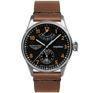 Bauhaus 27905 Bauhaus Aviation Tornado Automatik Herrenuhr