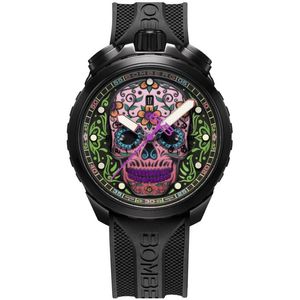 Bomberg Bolt 68 BS45CHPBA.060-4.12 Heritage Sugar Skull Purple Gents Watch