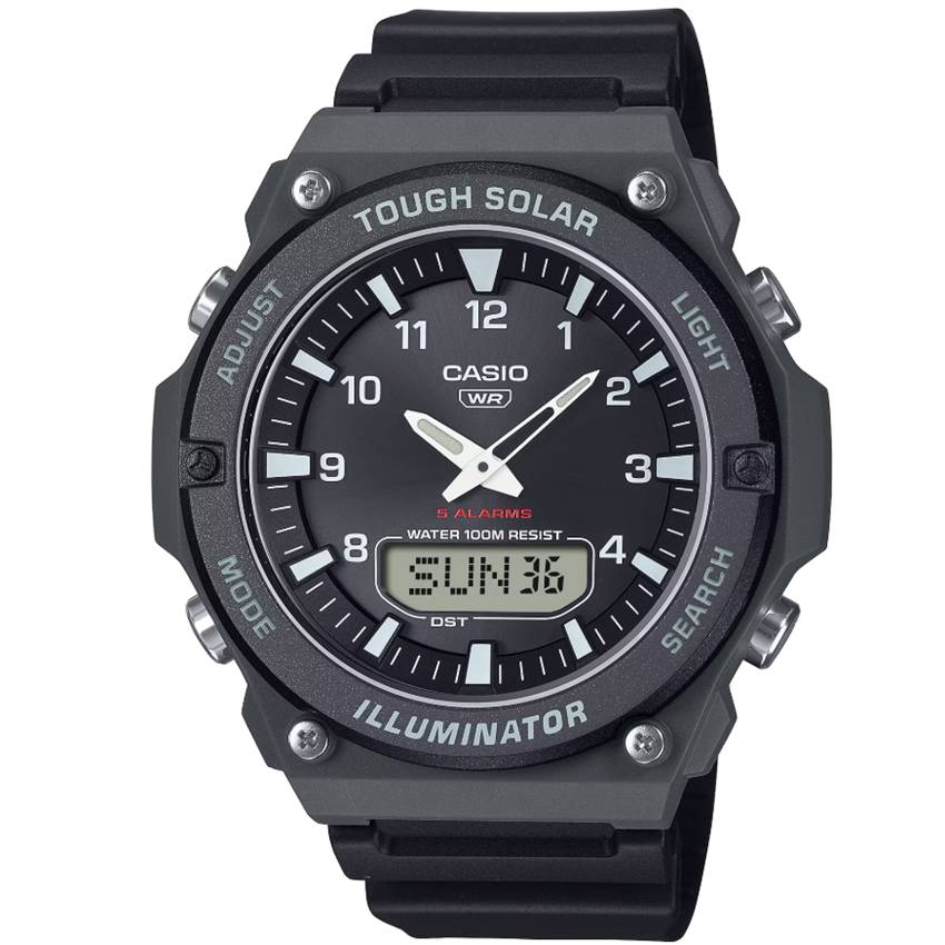 Casio Timeless Collection AQ-S820W-1AVEF Solar Combi Herrenuhr