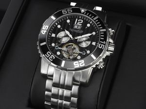 Calvaneo 1583 Sea Command Stahl BLACK, Automatik Diver