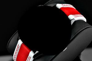 Special Edition Echt Lederband (Rindsleder) Band, Rot und Weiss Uhrenband