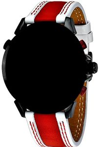 Special Edition Echt Lederband (Rindsleder) Band, Rot und Weiss Uhrenband