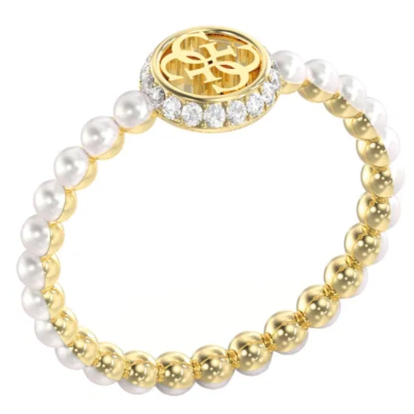 Guess JUBR05522JWYG54 Tiny Pearl Damen Ring