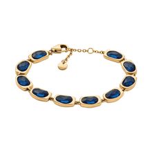 Skagen SKJ1888710 Damen Armband – Vergoldet mit dunkelblauen Steinen .