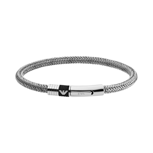 Emporio Armani Herrenarmband EGS1623040 | Geflochtener Edelstahl | havetime.ch