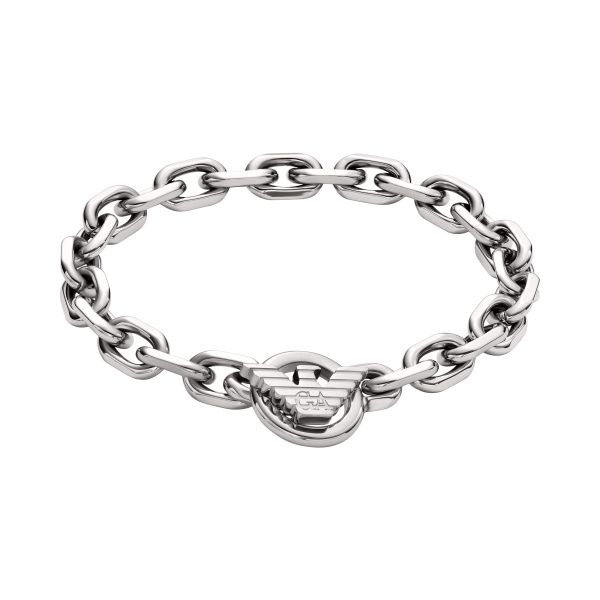 Emporio Armani Herren Armband EGS3236040 | Edelstahl Kette Silber | havetime.ch