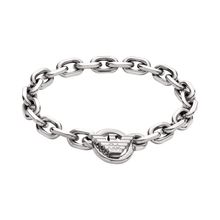 Emporio Armani Herren Armband EGS3236040 . Edelstahl Kette Silber .