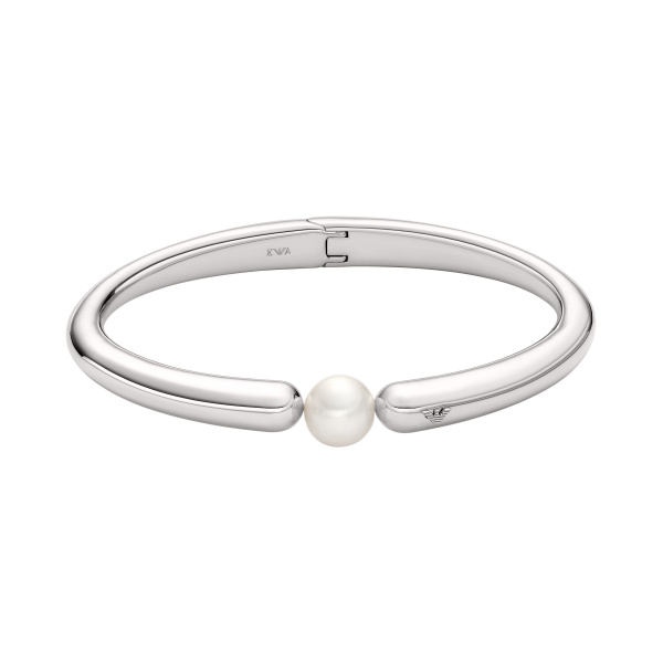 Emporio Armani Damen Armreif EGS3256040 | Silber mit Eleganter Perle