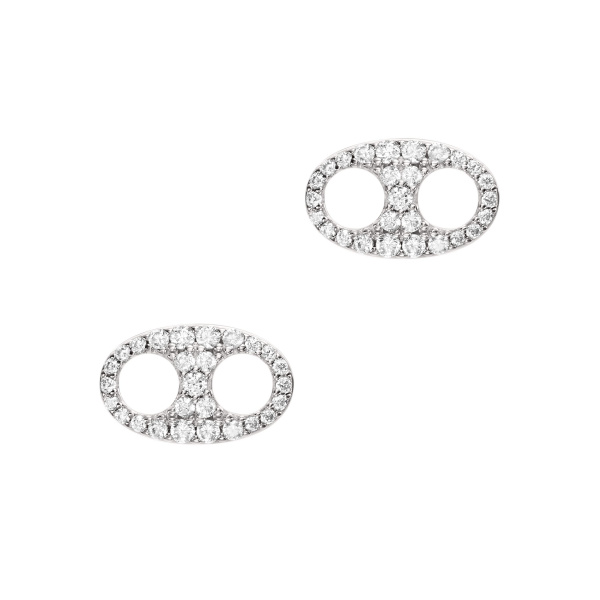 Emporio Armani Damen Ohrringe EG3632040 Silber mit Zirkonia