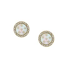 Fossil JF04868710 Classic Mother-of-Pearl Gold Stud Earrings – Timeless Elegance in Stainless Steel