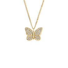 Fossil Women's Butterfly Necklace JF04920710 – Elegant Stainless Steel Jewelry