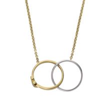 Emporio Armani Unisex Couple Halskette EGS3231710 – Bicolor Gold/Silber