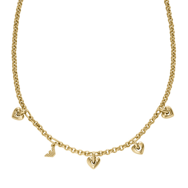 Emporio Armani Damen Halskette EGS3267710 – Vergoldete Eleganz