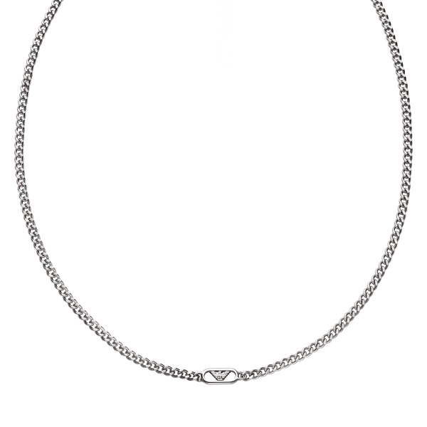 Emporio Armani Herren Halskette EGS3246040 – Silber | Eleganter Männerschmuck