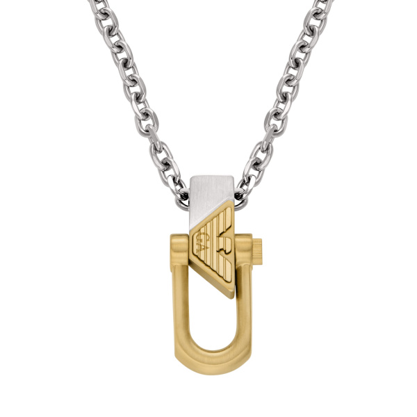 Emporio Armani Herren Halskette EGS3243040 – Stilvoller Edelstahl-Schmuck