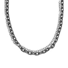 Armani Exchange Men’s Necklace AXG0159060 – Stainless Steel, Black