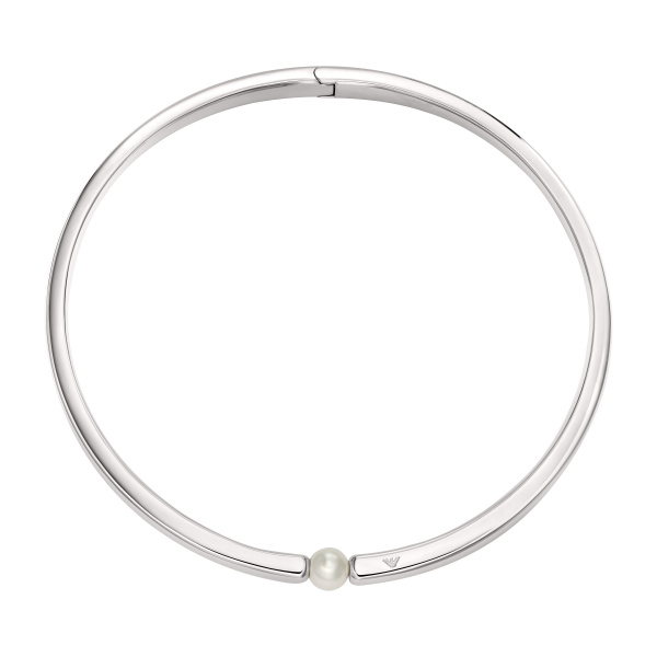 Emporio Armani Damen Halskette EGS3255040 Silber mit Perle