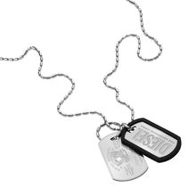 Diesel Herren Halskette DX1553040 – Edelstahl Dog‑Tag Kette