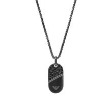 Emporio Armani Men’s Necklace EGS3138001 – Stainless Steel with Logo Pendant