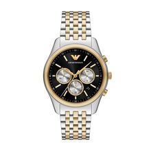Emporio Armani AR11713 – Elegant Men’s Chronograph Watch with Two-Tone Stainless Steel Bracelet